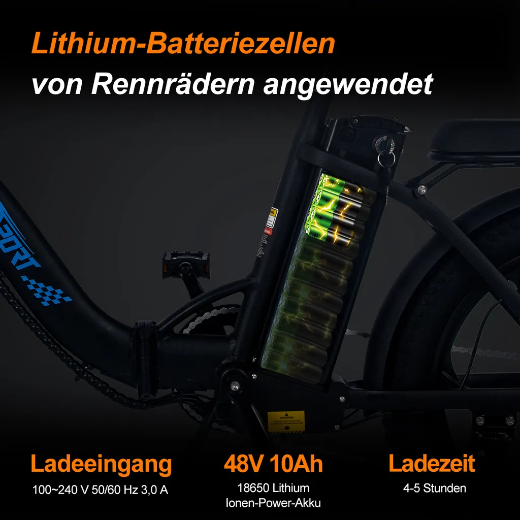 Klappbares E-Bike 20“ Elektrofahrrad | E Klappfahrrad 7 Gänge & Hinterradmotor Für 25 Km/h E-bike Trekking | Fahrrad Mit MTB Federgabel, Faltbares E Bike LED Licht &Qualitätsmarke Sportsattel 5 Klappbares E-Bike 20“ Elektrofahrrad | E Klappfahrrad 7 Gänge & Hinterradmotor Für 25 Km/h E-bike Trekking | Fahrrad Mit MTB Federgabel, Faltbares E Bike LED Licht &Qualitätsmarke Sportsattel – Bild 5