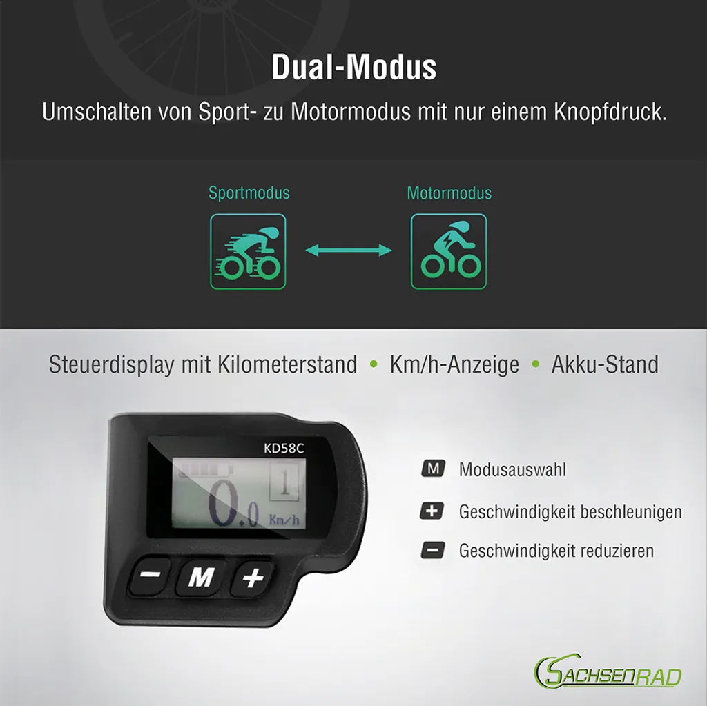 SachsenRad E-Racing Bike R6 Schwarz BB12062 15 SachsenRad E-Racing Bike R6 Schwarz BB12062 – Bild 15