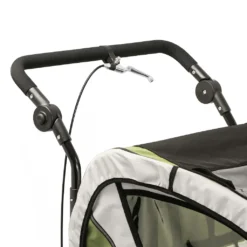 SAMAX 360° Drehbarer Fahrradanhänger 2in1 Jogger - In Grün - Black Frame -Globbervi Verkaufe 23c6e7a539bc3c377f66f8a16253f7e2