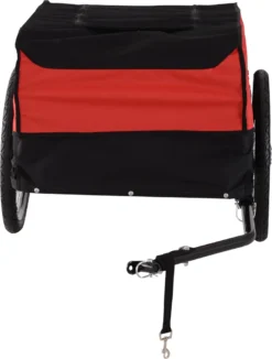 HOMCOM Transportanhänger Lastenanhänger Fahrrad Anhänge Lasten-Fahrradanhänger CargoTrailer (Rot-Schwarz) -Globbervi Verkaufe 241be294b6f0ed67b0d0091399f6ff66