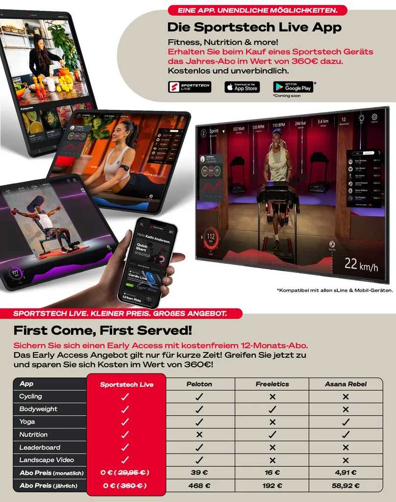 Sportstech F75 High-End Laufband Mit Großer Lauffläche 1580x600mm, Android 15,6“ Display, WiFi, USB, 18% Steigung Mit Dämpfungssystem Bis 200Kg – Robust Und Klappbar, Inlk. Pulsgurt 3 Sportstech F75 High-End Laufband Mit Großer Lauffläche 1580x600mm, Android 15,6“ Display, WiFi, USB, 18% Steigung Mit Dämpfungssystem Bis 200Kg – Robust Und Klappbar, Inlk. Pulsgurt – Bild 3