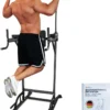 DH FitLife Power Tower Dip Station | Power Rack Mit Klimmzugstange, Dip Barren U. Rückentrainer | Kraftstation Kraftturm | Fitness Station |
