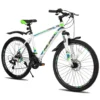 HILAND Mountainbike MTB 26 Zoll Shimano 21 Gang Jugendliche Herren Damen Fahrrad, Weiß