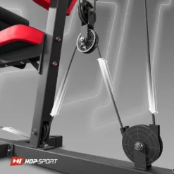 Hop-Sport HS-1054K Kraftstation Für Zuhause - Fitnessstation Mit 3 Stationen + 72 Kg, Inkl. Boxsack, Boxhandschuhe Und Kurzhanteln (2x1,5kg) -Globbervi Verkaufe 2957112dc05e40d550a4202dbbea202d