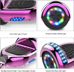 Hoverboards 6.5 Zoll-LED & Bluetooth Mit 350W*2 Motorbeleuchtung-für Kinder Und Jugendliche, Self Balance Scooter Elektroscooter Elektro Skateboard -Globbervi Verkaufe 29ac1ac3d6df20229b4603336c6ce818