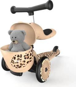Scoot&Ride Highwaykick 1 Lifestyle - Rutscherfahrzeug Und Scooter, Farbe:leopard