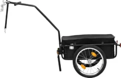 VidaXL Fahrradanhänger/Handwagen 155x60x83 Cm Stahl Schwarz -Globbervi Verkaufe 2ce8e1655034c7b45d291bace74beadf