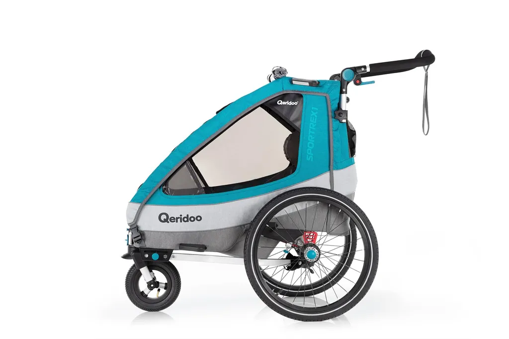 Qeridoo Sportrex1 Petrol Kinderanhänger 8 Qeridoo Sportrex1 Petrol Kinderanhänger – Bild 8