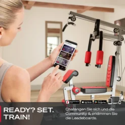 Sportstech Einzigartige 30in1 Premium Kraftstation HGX100 Für Unzählige Trainingsvarianten. Multifunktions-Homegym Mit Lat-Zugturm, Fitnessstation Aus EVA Material Für Zuhause - Robuste Konstruktion -Globbervi Verkaufe 2ec6efec7605315a0ff9e7303a275c05