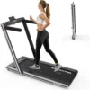 GEARSTONE 2 In 1 Klappbares Laufband, Laufband Mit Bluetooth-Lautsprecher, Fernbedienung, LED-Anzeige, Einfache Montage, Indoor-Walking-Laufmaschine Für Home Office Fitness