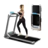 OVICX Q2S Klappbar Laufband - Smart Fitness Datenerfassung APP Für Zuhause Kleine Räume Bis Zu 14km/h Max 120Kg Elektrisches Laufbänder Mit LED Display Bluetooth Kompaktes Walking Pad Workout Sportgeräte Home Gym Treadmill