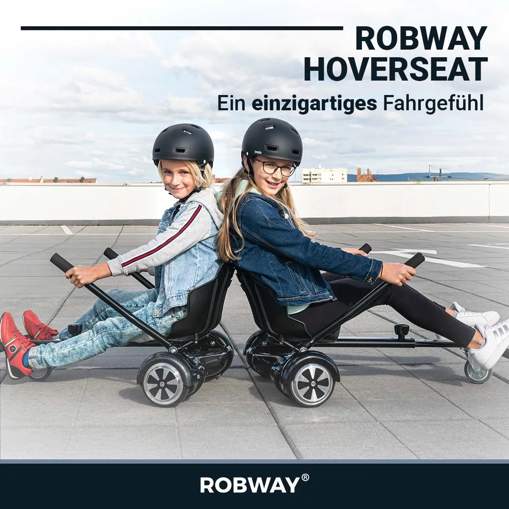 Robway Universal Hoverseat Hover Board Sitz E-Balance Speedkart Hoverkart (Schwarz) 2 Robway Universal Hoverseat Hover Board Sitz E-Balance Speedkart Hoverkart (Schwarz) – Bild 2