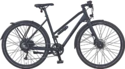 Prophete Damen E-Bike URBANICER 28" AEG EasyDrive Mini Vorderradmotor 40 NM 250 Watt AEG Nabenakku 7 Ah 252 Wh 8 Gang Kettenschaltung Scheibenbremse RH 52 AEG EasyControl Display