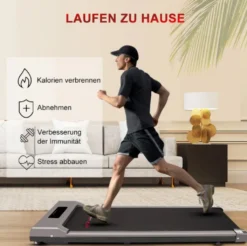 HomeFitnessCode Laufbänder, Elektrisch Klappbar Laufbänder, 750 W, Einstellbare Geschwindigkeit Von 1-10 Km, LCD-Bildschirm Und Kalorienzähler, Bis 100 Kg, Für Büro & Zu Hause, Grau -Globbervi Verkaufe 334eb0e63b7475db5901be0ab5e35216