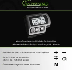 SachsenRad E-Racing Mountain Bike R6 500Wh 13,4Ah E-Bike 26' -Globbervi Verkaufe 338d0fc27cfef927be0890a7d12318f9