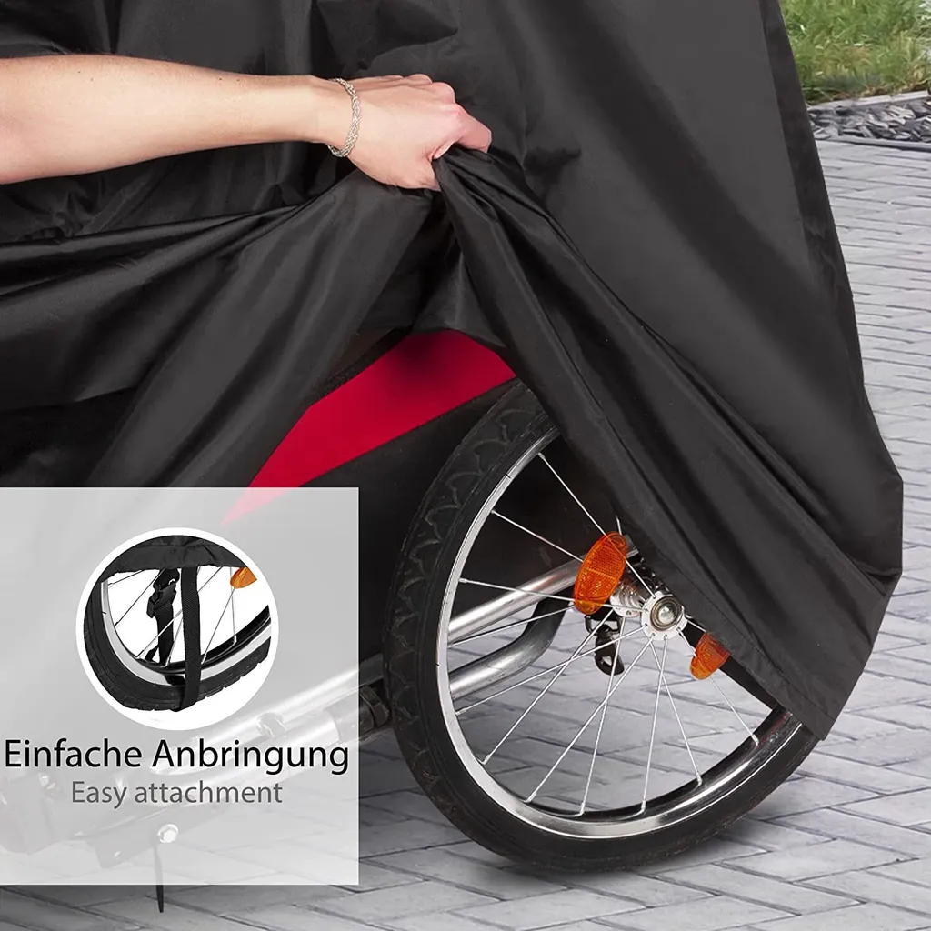 ONVAYA® Faltgarage Fahrradanhänger Universell Und Wetterbeständig | Abdeckung Fahrradanhänger Mit Reflektoren Und Tragetasche 6 ONVAYA® Faltgarage Fahrradanhänger Universell Und Wetterbeständig | Abdeckung Fahrradanhänger Mit Reflektoren Und Tragetasche – Bild 6