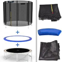 Kinetic Sports Outdoor Gartentrampolin Ø 305 Cm, TPLS10, Inklusive Sprungtuch Aus USA-Mesh +Sicherheitsnetz +Rand- U. Regen-Abdeckung +Leiter, Bis Zu 160kg, , UV-beständig, BLAU 12 Kinetic Sports Outdoor Gartentrampolin Ø 305 Cm, TPLS10, Inklusive Sprungtuch Aus USA-Mesh +Sicherheitsnetz +Rand- U. Regen-Abdeckung +Leiter, Bis Zu 160kg, , UV-beständig, BLAU -Globbervi Verkaufe 3407b297aa2f28667e24303bc7037c59
