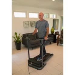 Gymform® Slim Fold Treadmill - Kompaktes, Zusammenklappbares Laufband, Fitnessgerät 6 Km/h, 3 Programme Sowie 3 Variabel Einstellbare Geschwindigkeiten Bis 110 Kg – Aus Der TV Werbung -Globbervi Verkaufe 344148bf9a671d2dde24a7edcb828755