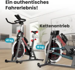 Hop-Sport Indoor Cycling Bike Fahrrad HS-045IC - Speedbike Mit LCD-Display Und 18 KG Schwungrad - Bis 120kg -Globbervi Verkaufe 348d171b86445c85e0925ac37f6dffcd