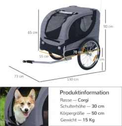 PawHut Hundeanhänger Fahrradanhänger Hundetransporter Hunde Fahrrad Anhänger Grau 130 X 73 X 90 Cm 18 PawHut Hundeanhänger Fahrradanhänger Hundetransporter Hunde Fahrrad Anhänger Grau 130 X 73 X 90 Cm -Globbervi Verkaufe 354e1a2467afd460fa06f4e72b975f15