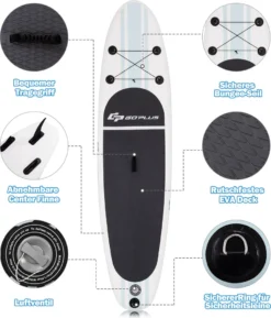 COSTWAY 305cm Stand Up Paddling Board, SUP Board Aufblasbar, Mit Paddel, Pumpe & Finne -Globbervi Verkaufe 36b1149b76930191d4bbdaafc2ce3dd9