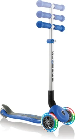 Globber Sport Scooter PRIMO FOLDABLE, Leuchtrollen, Navi-blau Roller Scooter Schnäppchenoutdoor Spielzeugknaller Ztghh Bfsport Bffahrzeuge Sportauswahl Fahrzeugauswahl Ausgewoutdoor