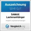 SAMAX Lastenanhänger / Fahrradanhänger Für 60 Kg / 70 Liter In Schwarz