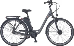 PROPHETE GENIESSER City E-Bike 28" AEG EasyDrive Vorderradmotor 40 NM 250 Watt AEG Side- Clickakku 36 Volt 12,8 Ah 461 Wh 7 Gang Nabenschaltung Felgenbremsen RH 49 Cm AEG EasyControl Display