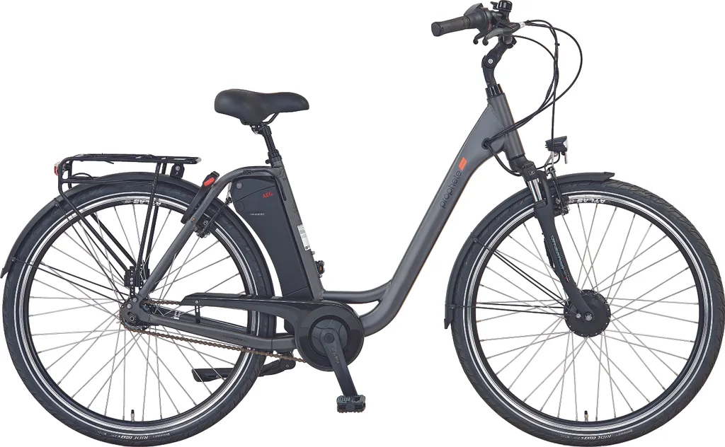 PROPHETE GENIESSER City E-Bike 28" AEG EasyDrive Vorderradmotor 40 NM 250 Watt AEG Side- Clickakku 36 Volt 12,8 Ah 461 Wh 7 Gang Nabenschaltung Felgenbremsen RH 49 Cm AEG EasyControl Display 1 PROPHETE GENIESSER City E-Bike 28" AEG EasyDrive Vorderradmotor 40 NM 250 Watt AEG Side- Clickakku 36 Volt 12,8 Ah 461 Wh 7 Gang Nabenschaltung Felgenbremsen RH 49 Cm AEG EasyControl Display