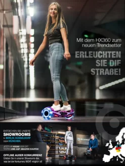 6,5“ Premium Hoverboard Bluewheel HX360, Deutsche Qualitätsmarke, Infinity LED-Reifen & App -Globbervi Verkaufe 388a5748081950e7d2c897ea3d89eeeb