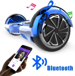 MARKBOARD Hoverboard,Elektro Scooter 6,5 LED E-Balance Scooter Mit Motorbeleuchtung E-Skateboard Elektroroller Bluetooth LED Chrome Blau -Globbervi Verkaufe 38a7680b9663355f64efb7b0adb33653
