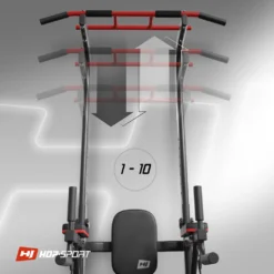 Hop-Sport Kraftturm HS-1016 - Power Tower Mit Dip Station, Klimmzugstange Und Power Ropes -Globbervi Verkaufe 38da4377ffcdca12c2a819fa29388a89