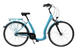 28 Zoll Alu Fahrrad City Bike Bequemer Tiefer Einstieg 7 Gang Rücktritt Türkis