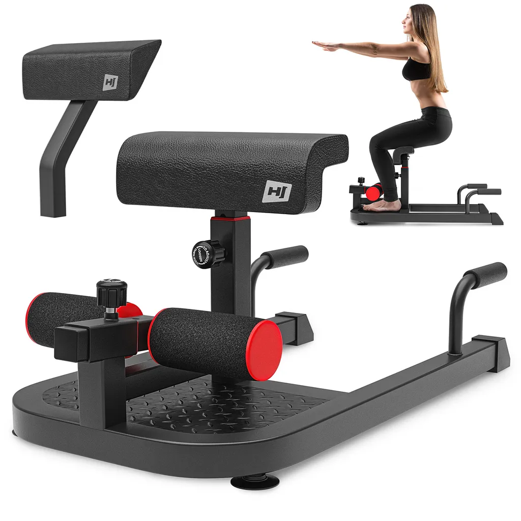 Hop-Sport Sissy Squat Kniebeugentrainer HS-2020SM - Multifunktionaler Beintrainer Für Bauch Und Beine – Verstellbares Sit-Up Trainingsgerät 1 Hop-Sport Sissy Squat Kniebeugentrainer HS-2020SM - Multifunktionaler Beintrainer Für Bauch Und Beine – Verstellbares Sit-Up Trainingsgerät