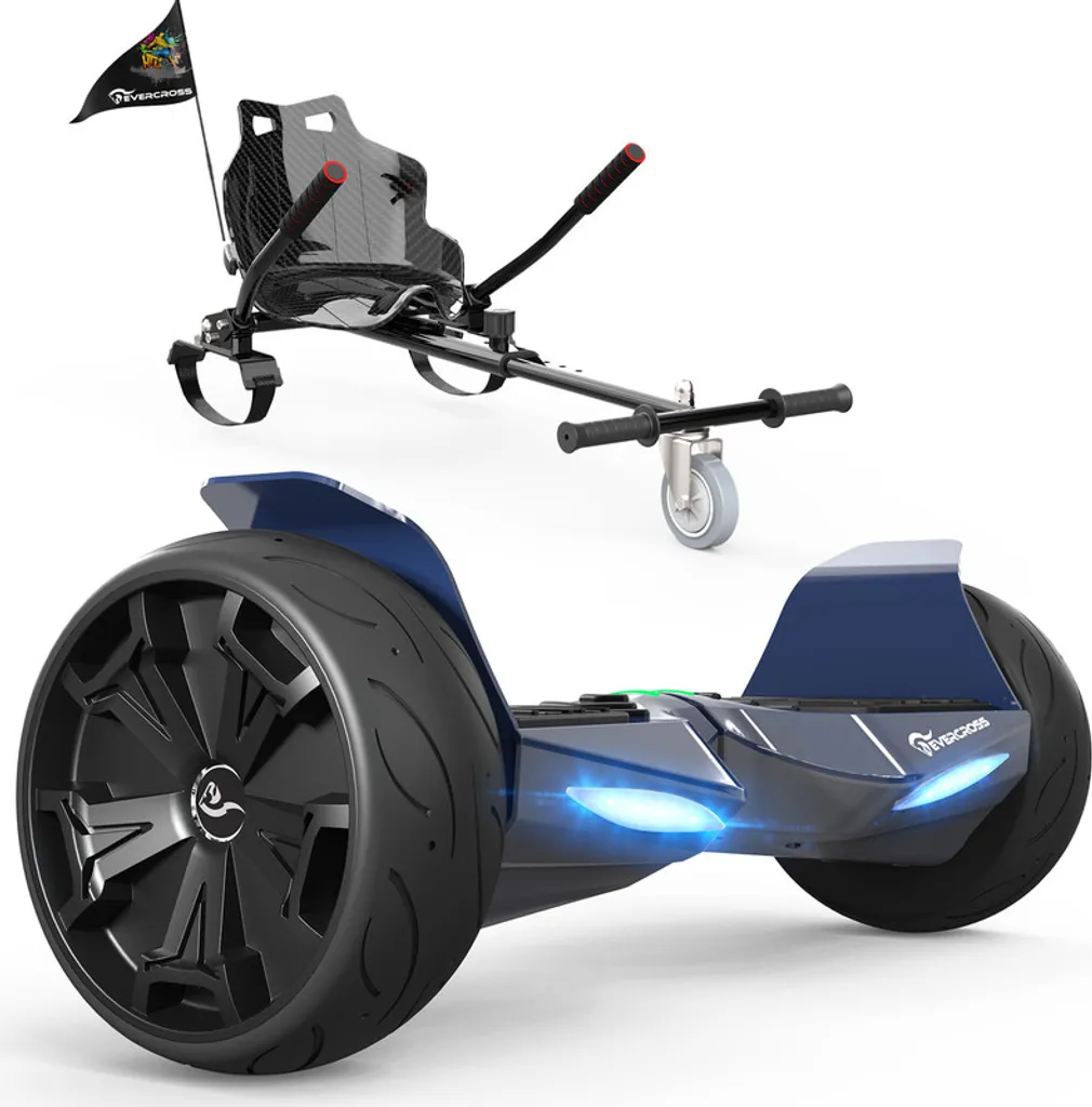 EVERCROSS Hoverboards Mit Kart, 8,5" Hover Board Kinder Go Kart Mit Bluetooth, APP Steuerung, All Terrain Selbstausgleichender Elektroroller Für Teenager Erwachsene 1 EVERCROSS Hoverboards Mit Kart, 8,5" Hover Board Kinder Go Kart Mit Bluetooth, APP Steuerung, All Terrain Selbstausgleichender Elektroroller Für Teenager Erwachsene