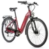 28 Zoll E Bike Leader Fox Induktora Elektro Fahrrad City Pedelec 504 Wh 14 Ah Weinrot Rh50 Cm