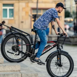 JOBOBIKE E-Bike Elektrofahrrad E-Mountainbike Robin, 26 Zoll Fat-Reifen Elektrobike, LG Akku 250w Heckmotor Gang SHIMANO Acera Schaltwerk, Kettenschaltung, Aluminium-Rahmen, Mechanische Scheibenbremse Damen Heren -Globbervi Verkaufe 3b21046cf74ffe2261a06eb24bfb141f
