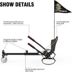 Hoverkart Kompatibel Mit Allen Hoverboards - 6,5/8 / 8,5/10 Zoll Für Erwachsene Und Kinder Camouflage, Go Kart ,Hoverboard-Sitz -Globbervi Verkaufe 3b621b602934a38e5ec153d373813520 1