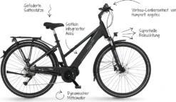 FISCHER E-Bike Pedelec Trekking VIATOR 4.1i Damen, Rahmenhöhe 44 Cm, 28 Zoll, Akku 504 Wh, Mittelmotor, Kettenschaltung, LCD Display, Schwarz -Globbervi Verkaufe 3b97f0f1748e64e4023c2d91636ef915