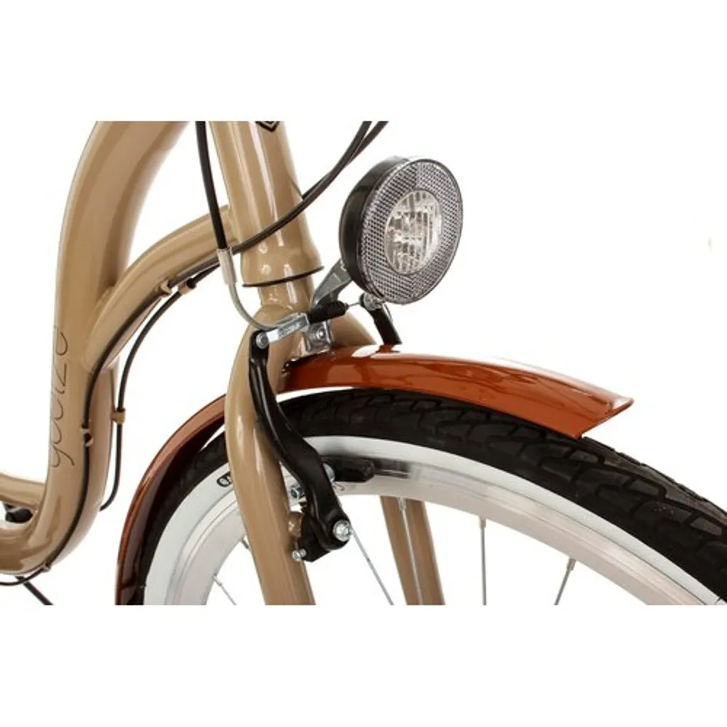 Polbaby Goetze Eco 28 6 Gang Fahrrad Stahlrahmen Stadtrad Metallkorb-Cappuccino 4 Polbaby Goetze Eco 28 6 Gang Fahrrad Stahlrahmen Stadtrad Metallkorb-Cappuccino – Bild 4