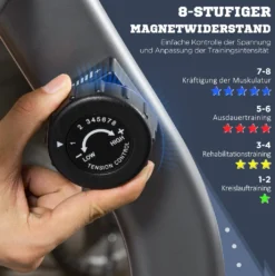 HOMCOM Liegeergometer Heimtrainer Fahrradtrainer Mit LCD-Anzeige Einstellbar Nutzergewicht Bis 110 Kg 8 Stufig Einstellbarem Magnetwiderstand Stahl ABS -Globbervi Verkaufe 3d9fdde5c516a628c552188fe3cdaee9