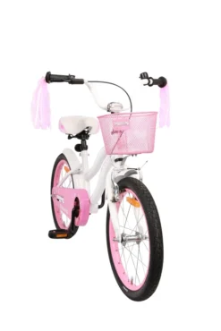 Amigo Flower - Kinderfahrrad Für Mädchen - Mädchenfahrrad 18 Zoll - Kinderfahrader Ab 5-8 Jahre - Weiß