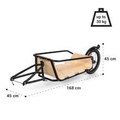 Klarfit Companion Chaser Fahrradanhänger , 16" Luftbereifung , Autoventil , Ladefläche Von 75 X 41 Cm Für Bis Zu 30 Kg Zuladung , Spannstifthalterung Mit Quick Release -Globbervi Verkaufe 3e1d9af6032ec527f46e35c117344b0e