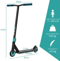COSTWAY Stunt Scooter Trick Roller Bis 100KG Belastbar Freestylescooter Tretroller Kickscooter Ideal Für Anfänger & Fortgeschrittene -Globbervi Verkaufe 3e5d4ed6b0aa808cbfb25ef5cff7904e