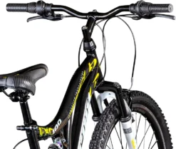 Geroni FXC 100 Mountainbike Fully Ab 130-145 Cm MTB Für Jungen Und Mädchen 21 Gang Fahrrad 24 Zoll Mit V Brakes, Jugendfahrrad, Mountain Bike Vollgefedert - Gelb -Globbervi Verkaufe 3f620bb805ae39e066cd854021548ff1