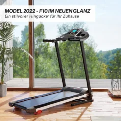 Sportstech F10 Laufband Mit Smartphone App Steuerung, Pulsgurt Inklusive, Selbstschmiersystem, Bluetooth, 1PS, 10 KM/H, Für Geh- Und Lauftraining Mit 13 Programmen – Kompakt Klappbar Verstaubar, Hydraulik-Unterstützung Beim Absenken -Globbervi Verkaufe 3f7c834a3845b632bf4ec185fb554711