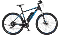 FISCHER E-Bike Pedelec Mountainbike MONTIS EM 1724, Rahmenhöhe 51 Cm, 29 Zoll, Akku 557 Wh, Hinterradmotor, Kettenschaltung, LCD Display, Schwarz