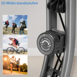 Sportana F-Bike Heimtrainer Eagle 3 Faltbar 10 Stufen 7 Sitzhöhen LCD Display Fitnessfahrrad 2 Zugbänder Fahrradtrainer Fitnessbike X-Bike -Globbervi Verkaufe 3fdfb6a570720546b0c4bb2294c62bec