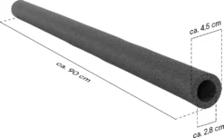 KINETIC SPORTS Stangenschutz 24er Set Für 12 Stangen Inkl. Netzkappen In Grau| Gesamtlänge Ca. 180 Cm | Innendurchmesser Ca. 28 Mm | Netzstangenpolster | Ersatzteil Für Gartentrampoline -Globbervi Verkaufe 40117fc6ca2b1666e25ca1fa7fa4c9de