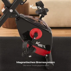 KM-Fit 2in1 Heimtrainer Fahrrad Mit LCD-Display | Fitnessbike Klappbar | Hometrainer 16 Widerstandsstufen | Handpulssensoren | Inkl. Bodenschutzmatte & Handy- Halterung -Globbervi Verkaufe 40abc5492c18991174184547e6d9c530